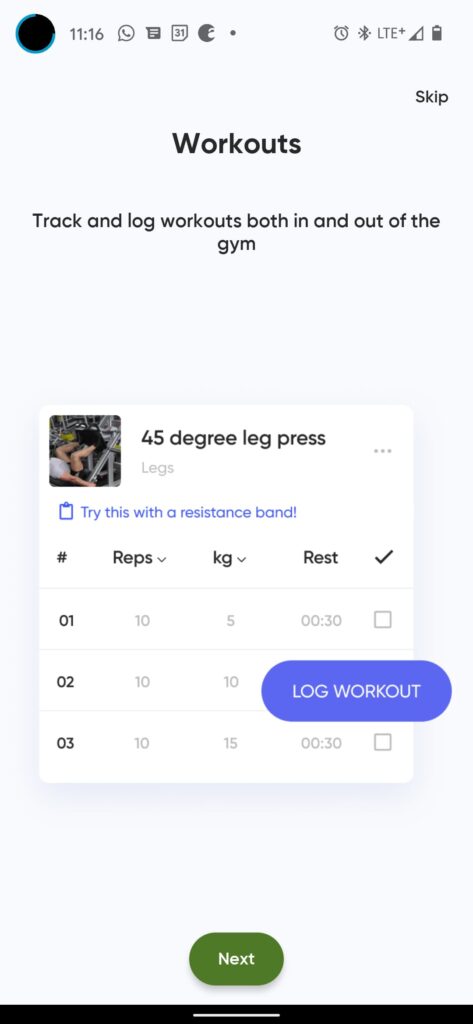 Kyle Lane Training App Screenshot - available on ios and android